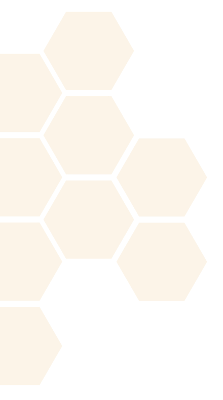 A yellow hexagonal structure with a black background